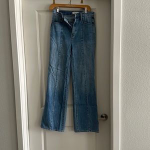 EUC- Madewell 11inch Hi rise flare jean - size 26